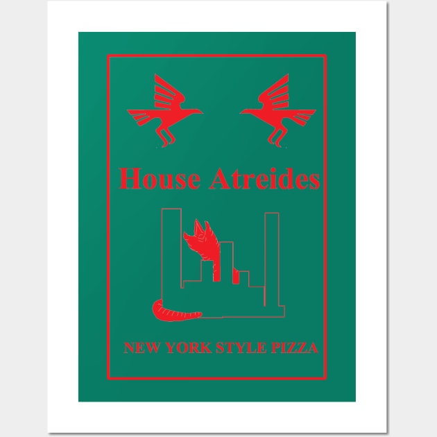 House Atreides new york style pizza Wall Art by BoredisSam